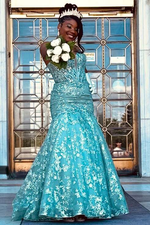 amarra green prom dress STYLE 88832 main image 0